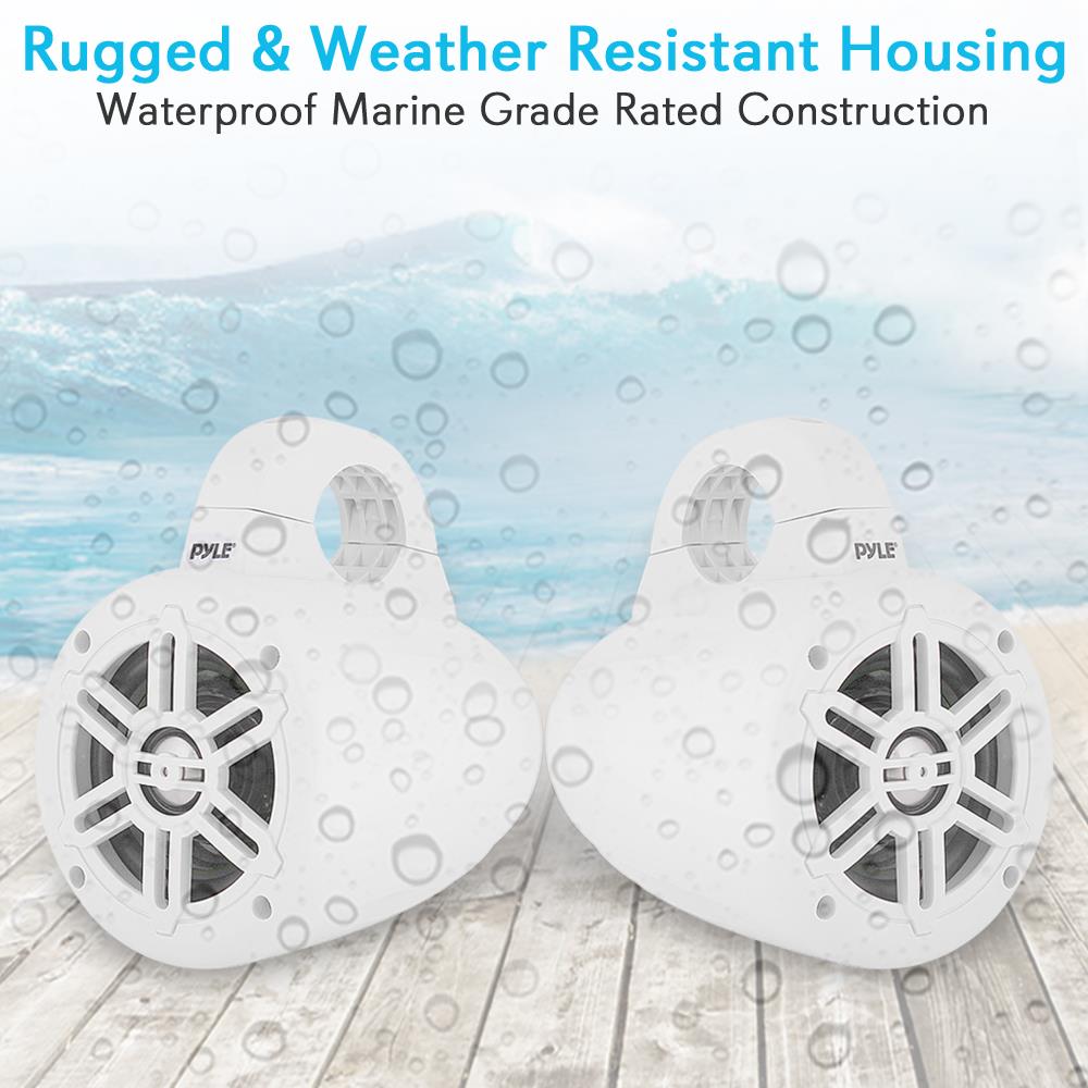 product image number 3 for Pyle 4‚Äù Waterproof Rated Tower Speakers