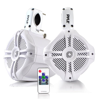 product image number 4 for Pyle Dual 6.5'' Led Marine Wakeboard Speakers