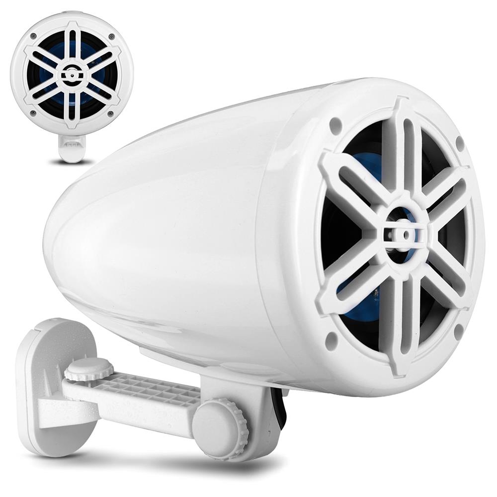 Waterproof Off-Road Speakers 180W 360° Bracket White