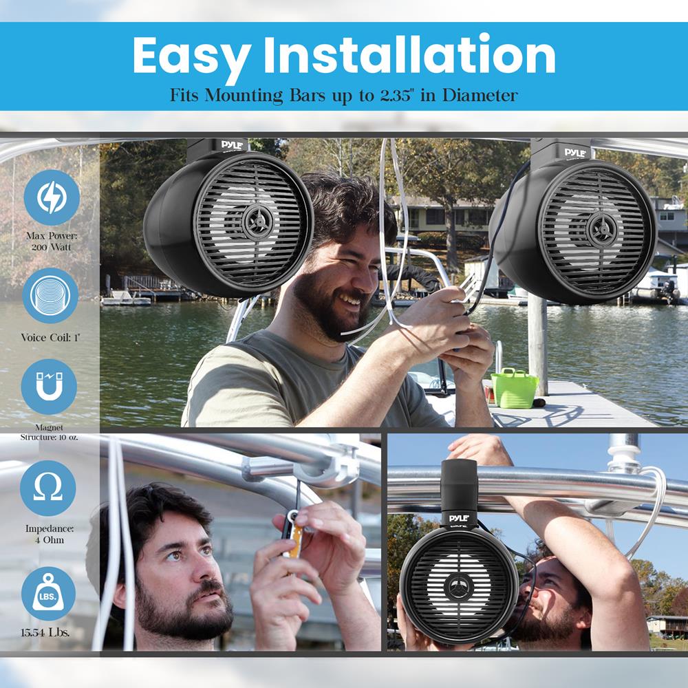 product image number 4 for Pyle Marine Wakeboard Speaker System