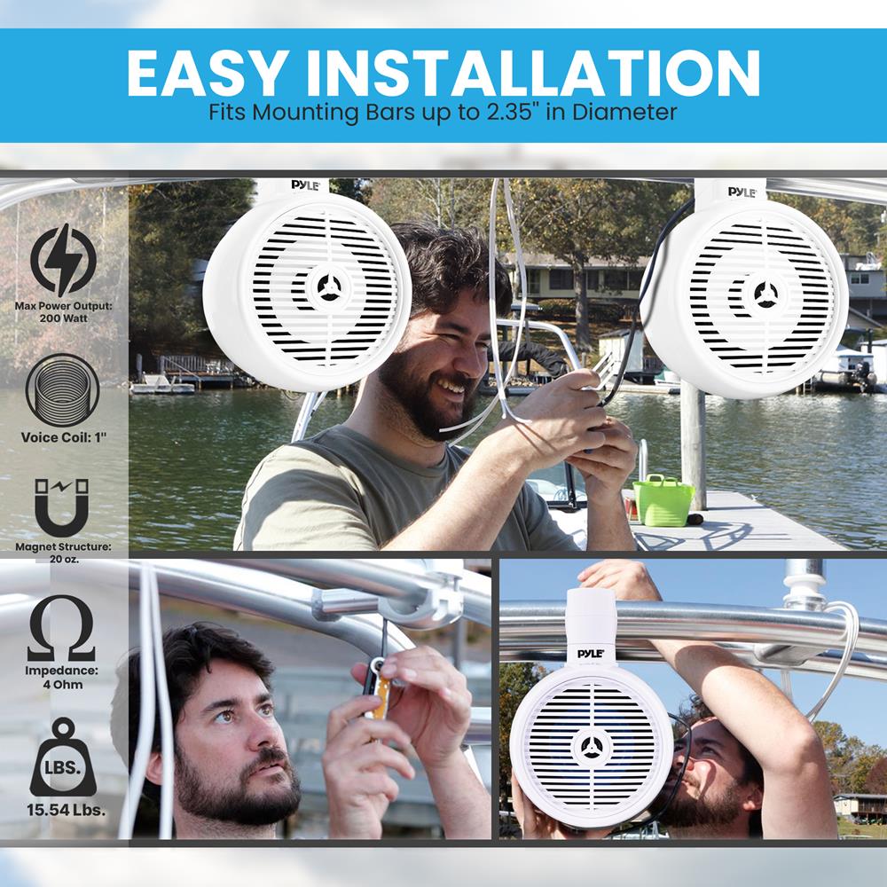 product image number 2 for Pyle Marine Wakeboard Speaker System