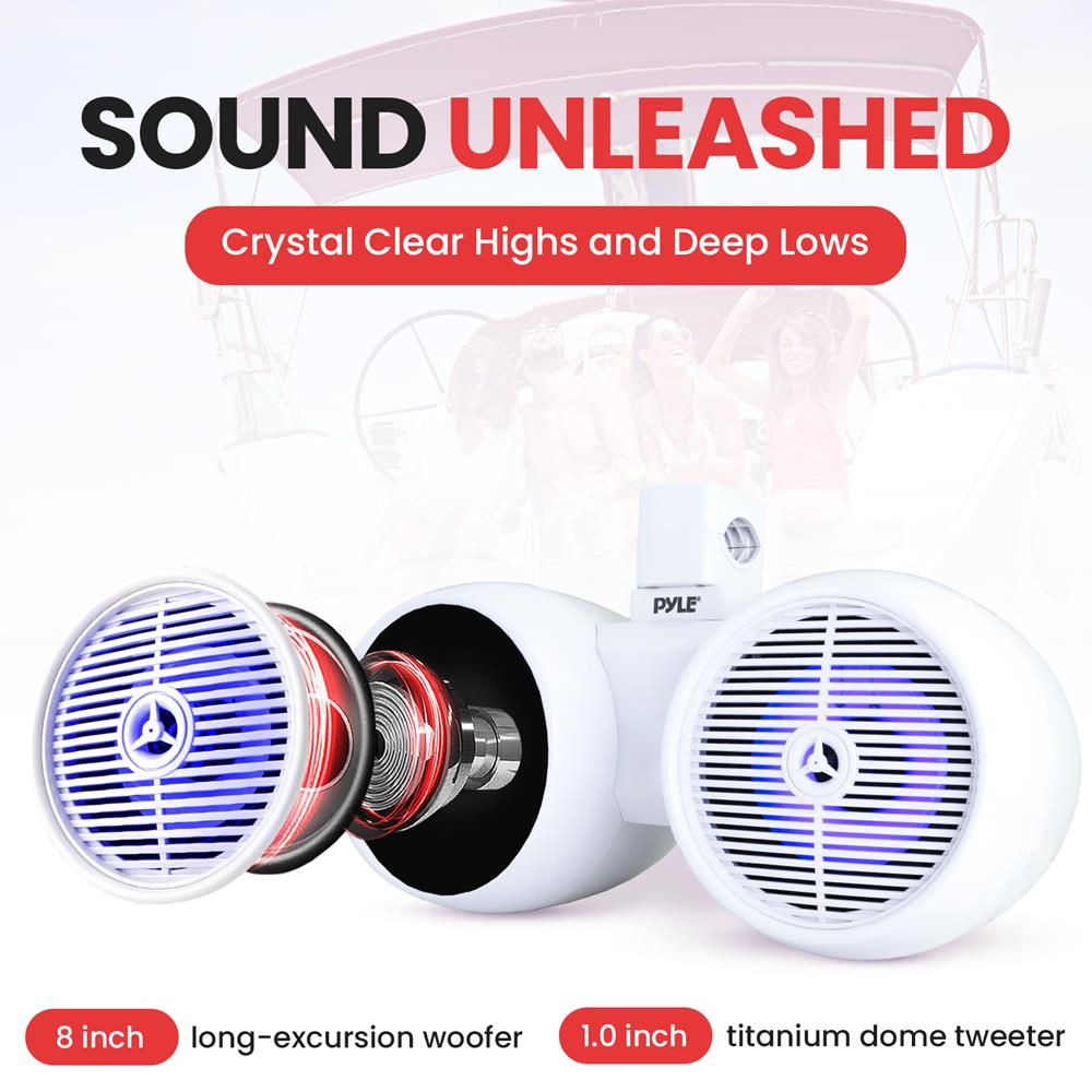 Pyle Dual Marine Wakeboard Speaker - Thumbnail 5