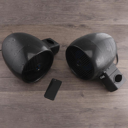 8" Marine Speaker Waterproof LED Lights ABS Construction