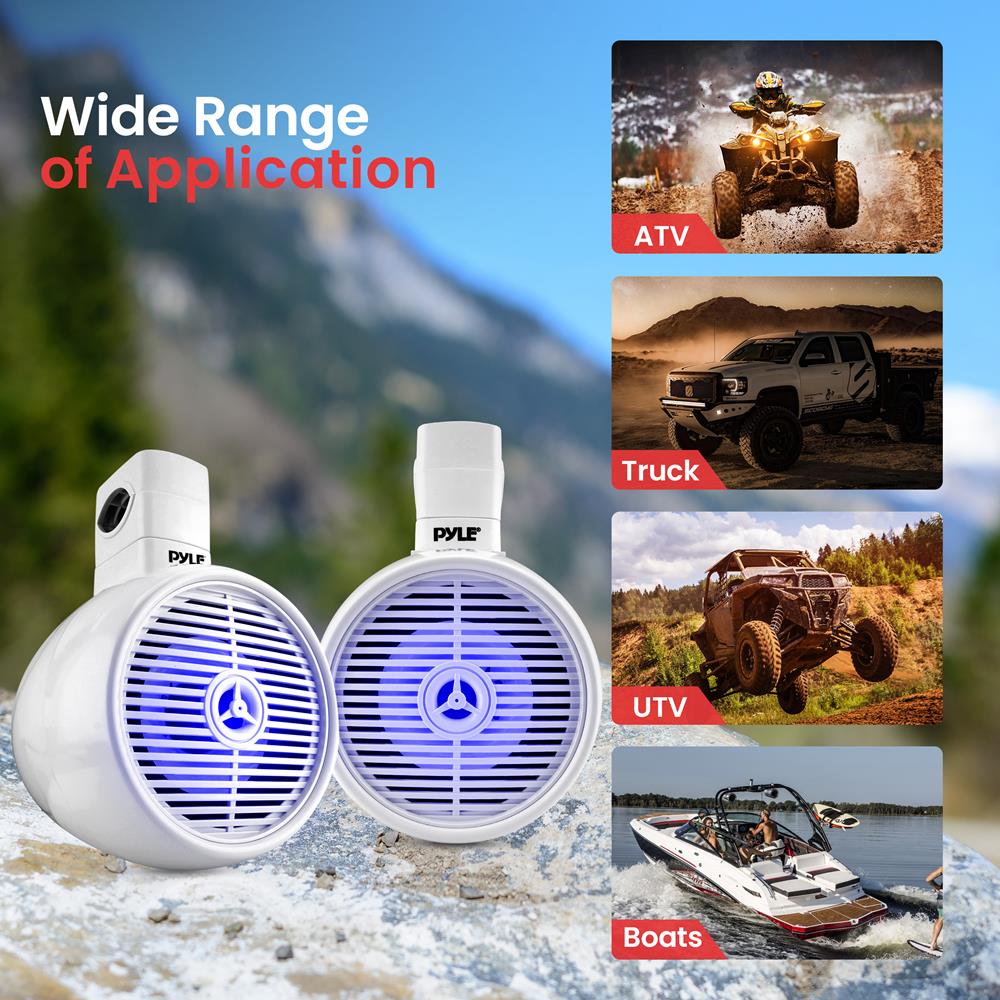 product image number 6 for Pyle Marine Wakeboard Bluetooth Speaker Syste