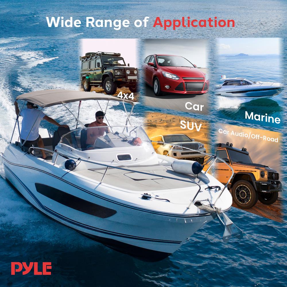 product image number 7 for Pyle 7.7 Inch Component Marine Speakers