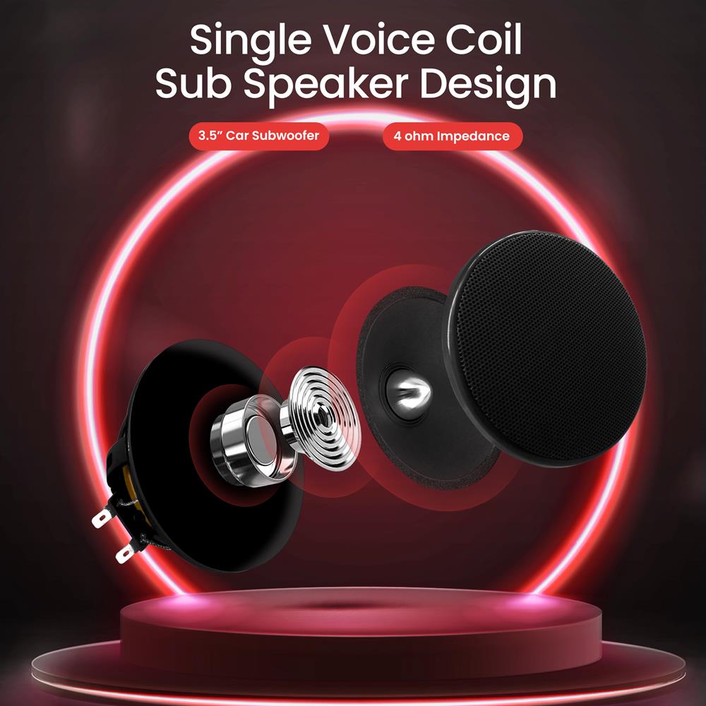 product image number 3 for Pyle 3.5'' Svc Subwoofer