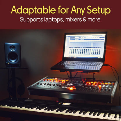 Universal Dual Device Laptop Stand - Sound Equipment Dj Mixing Workstation