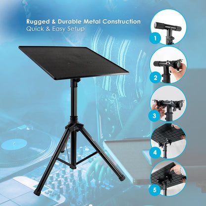 Laptop Projector Stand - Adjustable Height, Durable Metal, Portable