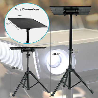 Laptop Projector Stand - Adjustable Height, Durable Metal, Portable