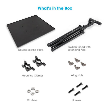 Laptop Projector Stand - Adjustable Height, Durable Metal, Portable