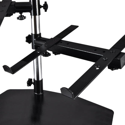 Portable Dual Laptop Stand - Ergonomic Adjustable Steel, 360° Swivel