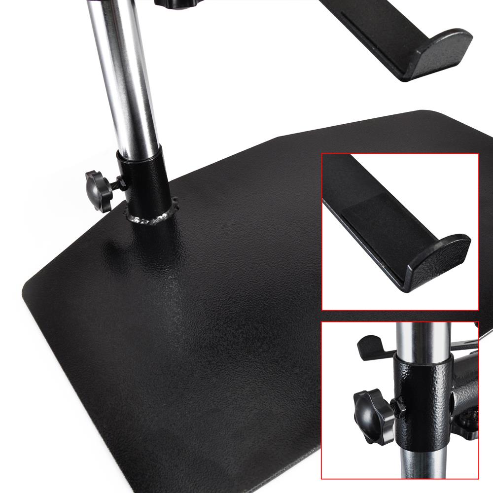 Portable Dual Laptop Stand - Ergonomic Adjustable Steel, 360