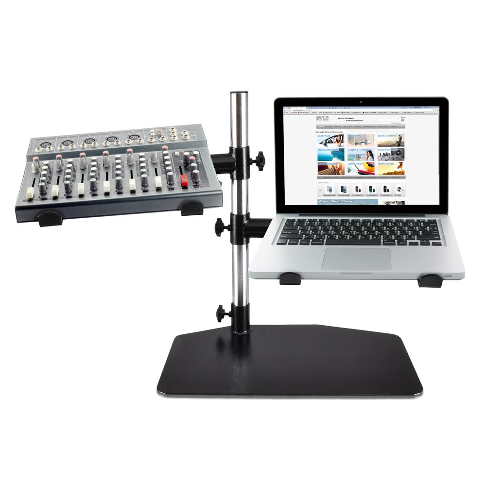 Portable Dual Laptop Stand - Ergonomic Adjustable Steel, 360