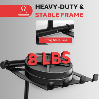 Portable Folding Laptop Stand - Adjustable Height, Steel Alloy
