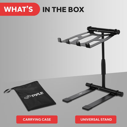 Portable Folding Laptop Stand - Adjustable Height, Steel Alloy