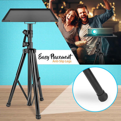 Speaker Stand Tripod - Height Adjustable, Durable Metal, 32-56"