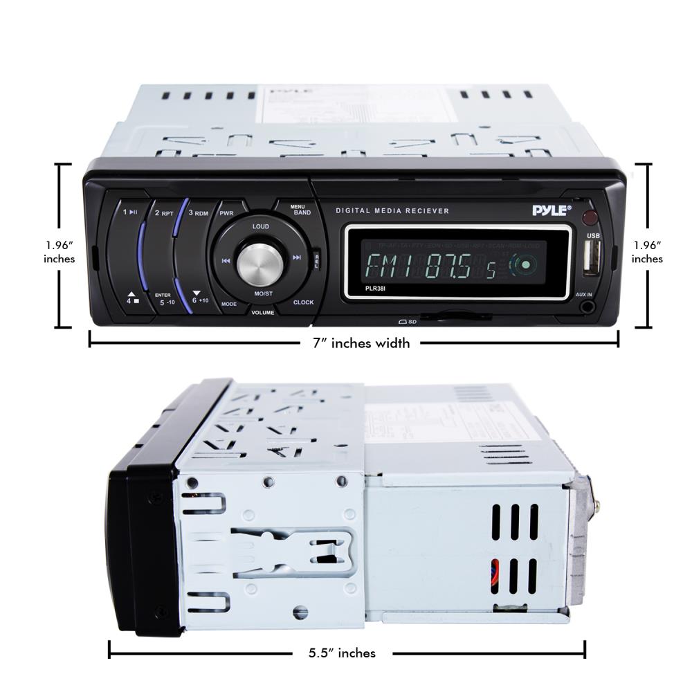 product image number 4 for Pyle Detachable Face Radio Stereo Receiver