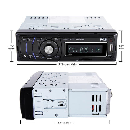 product image number 4 for Pyle Detachable Face Radio Stereo Receiver
