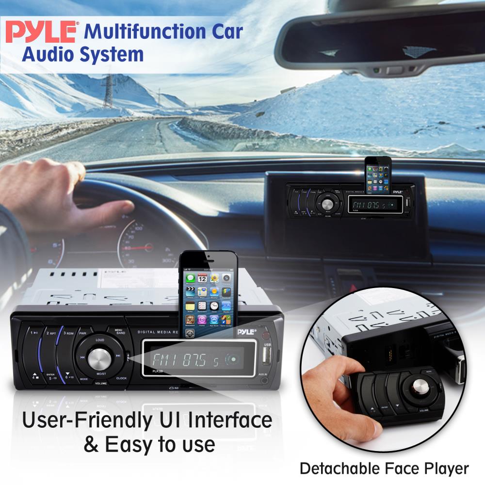 product image number 6 for Pyle Detachable Face Radio Stereo Receiver
