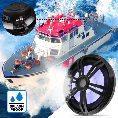 product image number 3 for Pyle 12'' Slim Waterproof Subwoofer