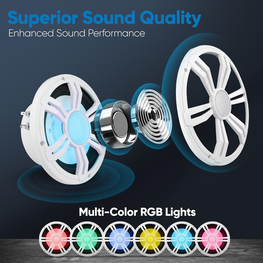 product image number 4 for Pyle 6.5‚Äù Slim Waterproof Subwoofer