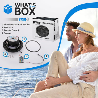 product image number 2 for Pyle 8‚Äù Slim Waterproof Subwoofer