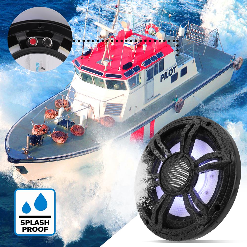 product image number 3 for Pyle 8‚Äù Slim Waterproof Subwoofer