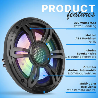 product image number 6 for Pyle 8‚Äù Slim Waterproof Subwoofer