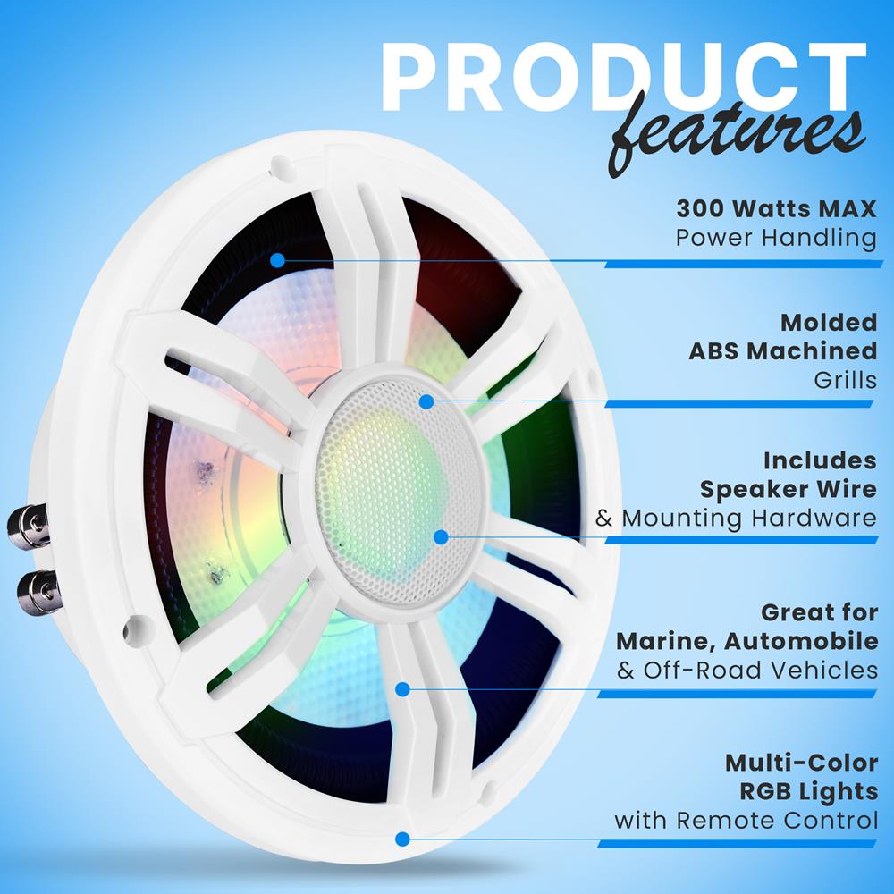 product image number 6 for Pyle 8‚Äù Slim Waterproof Subwoofer