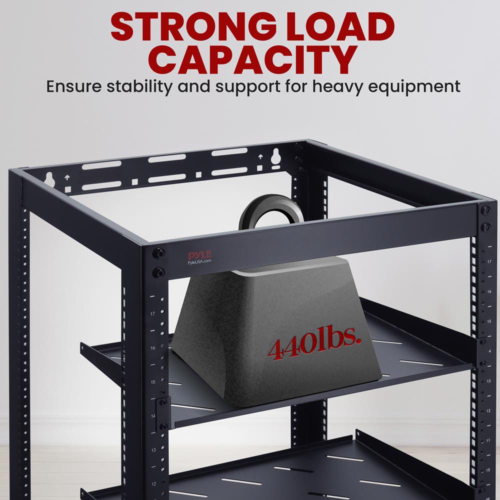 限界セール　eleven rack オマケあり NavePoint 45U Adjustable Depth 4-Post Open Frame Rack (12-24