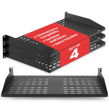 4-Pc 1U Server Rack Shelf Mount Tray (4-Pack)