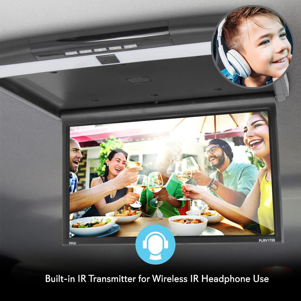 Car Overhead Monitor 1080p LCD 17.3