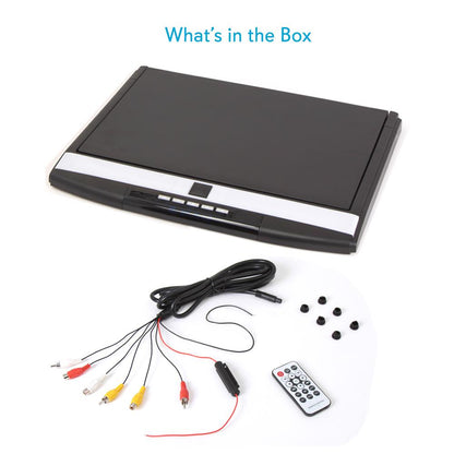 Car Overhead Monitor 1080p LCD 17.3" Flip-Down Screen HDMI/USB/SD