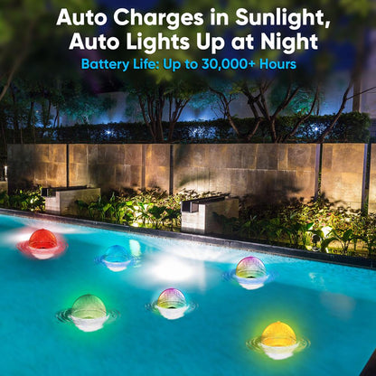 product image number 5 for Pyle Solar Pool Floats Light