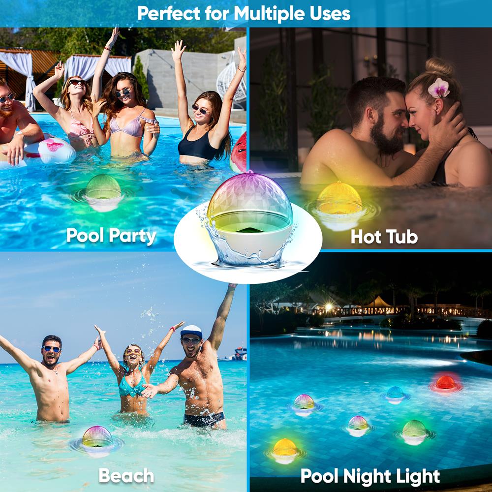 product image number 6 for Pyle Solar Pool Floats Light
