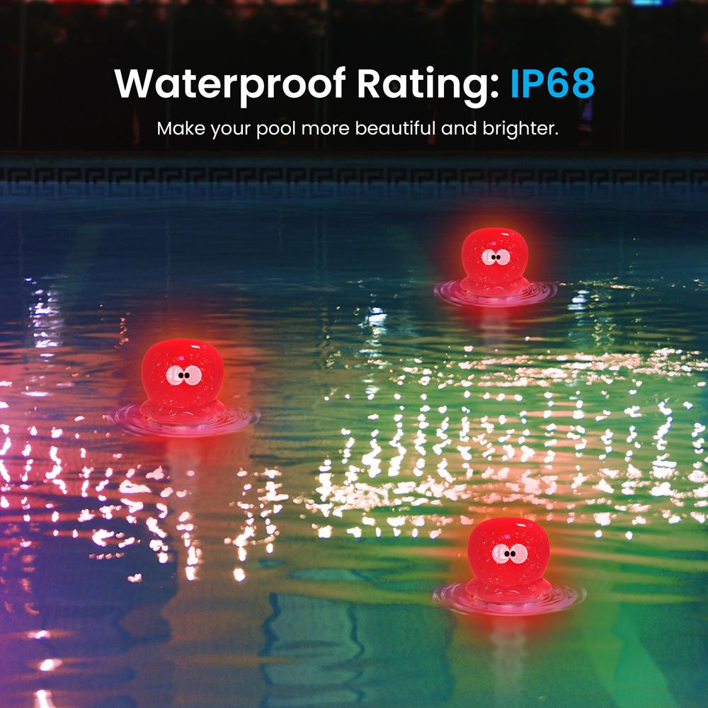 product image number 4 for Pyle Solar Light Up Octopus Thermometer