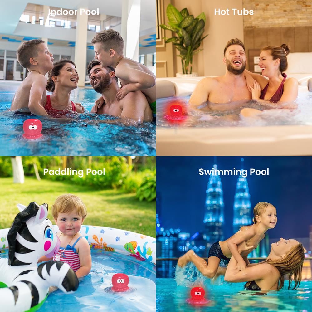 product image number 7 for Pyle Solar Light Up Octopus Thermometer