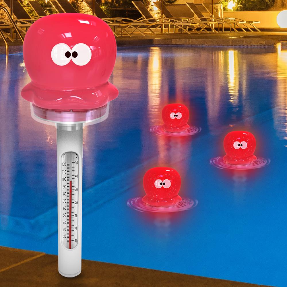 Solar Light Up Octopus Thermometer - Thumbnail 4