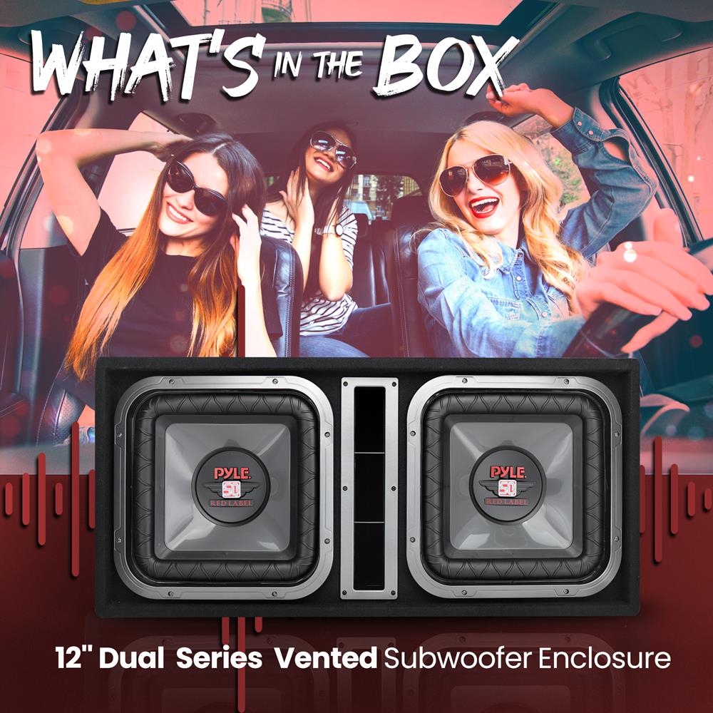 product image number 2 for Pyle Dual Subwoofer Box System
