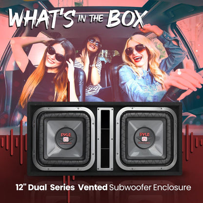 product image number 2 for Pyle Dual Subwoofer Box System