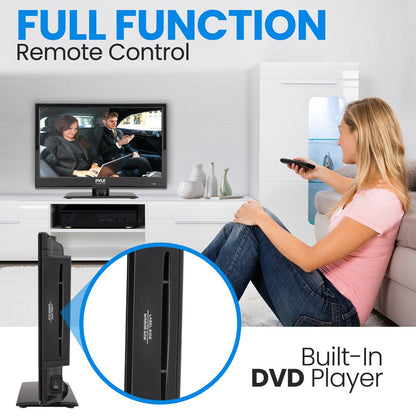 15.6" LED RV TV 1080p FHD Display DVD Combo 12V/24V Adapter