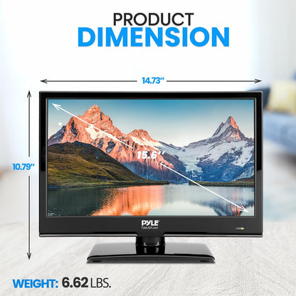 15.6" LED RV TV 1080p FHD Display DVD Combo 12V/24V Adapter