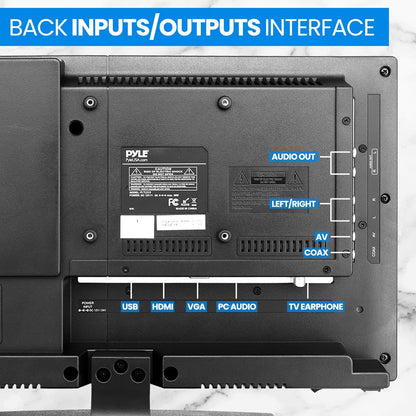 18.5" LED RV TV with DVD Combo, HDMI, Wall Mount, Remote Control