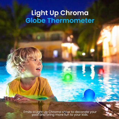 product image number 6 for Pyle Solar Light Up Chroma Globe Thermometer