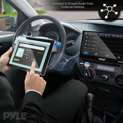 Car Stereo Video Receiver With Cd/Dvd Player, Bluetooth Wireless Streaming, Hands-Free Talking, Motorized Fold-Out 7’’ Touchscreen Display, Mp3/Usb/Am/Fm Radio, Single Din