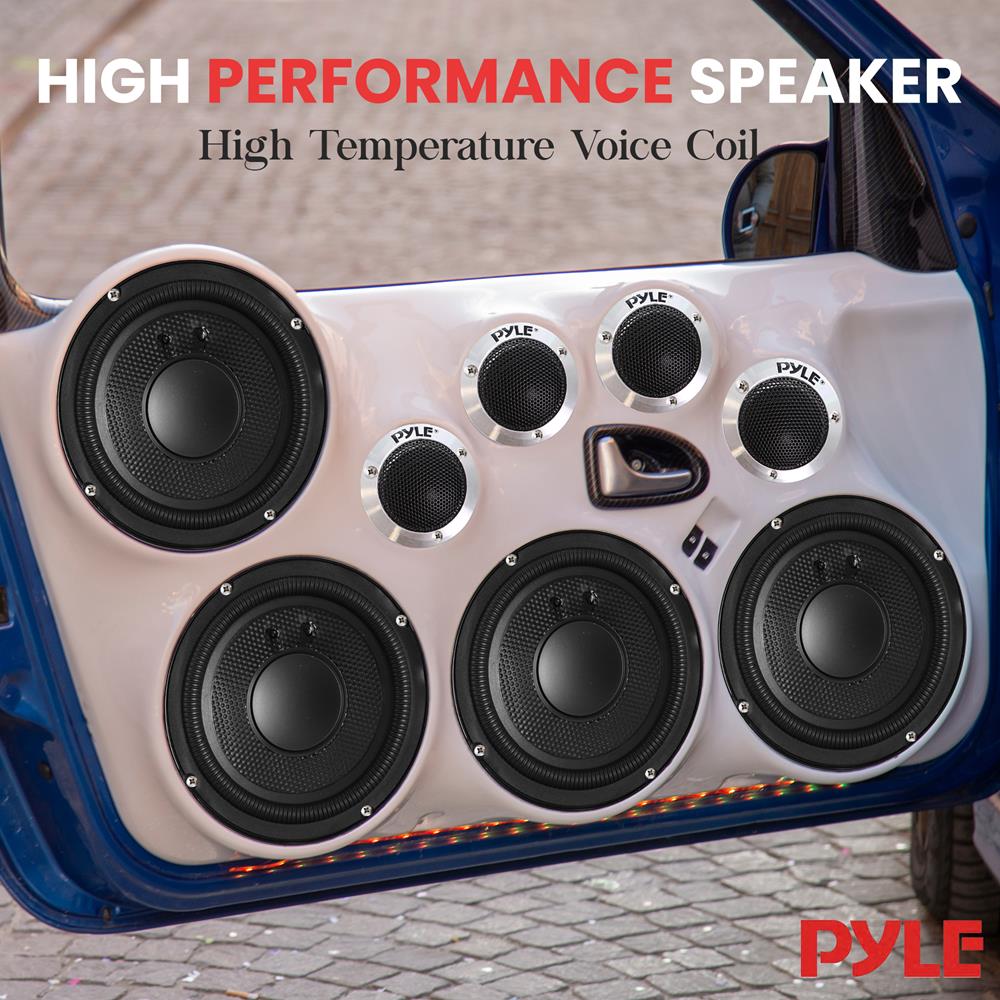 Universal 1" Car Tweeter Speakers - 120W Peak, 4 Ohm, 40W RMS For High Audio Sound