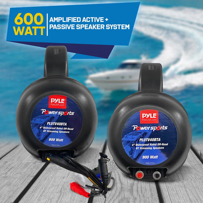 Waterproof Bluetooth Off-Road Speakers 900W Marine Grade Weatherproof