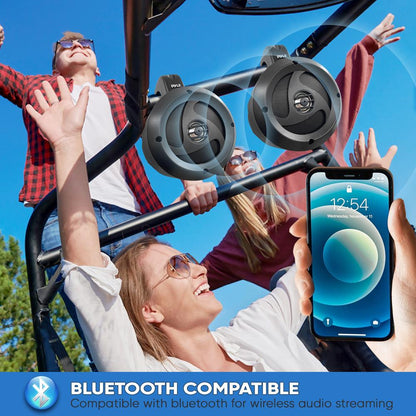 Waterproof Bluetooth Off-Road Speakers 900W Marine Grade Weatherproof