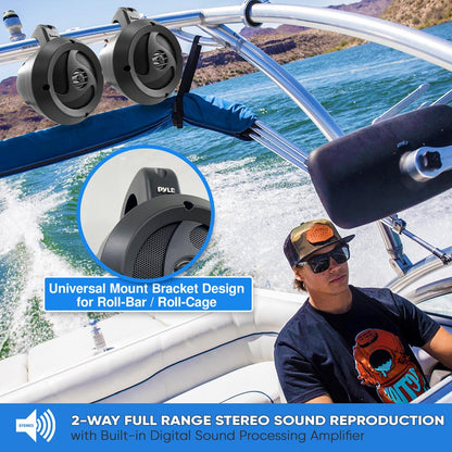 Waterproof Bluetooth Off-Road Speakers 900W Marine Grade Weatherproof