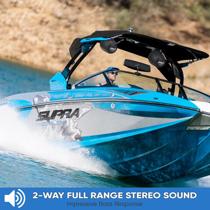 2-Way Waterproof Off-Road Speakers 1000W Marine Grade 5.25" Woofers